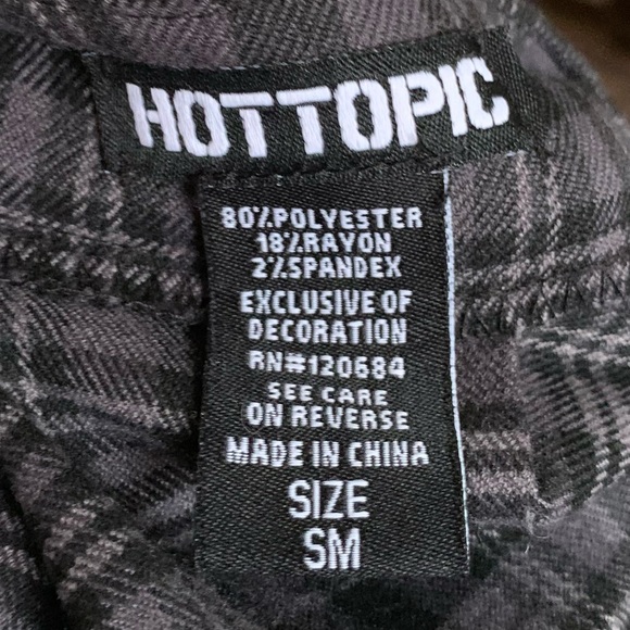 Hot Topic Plaid Suspenders Pleated Mini Skirt - Picture 6 of 9